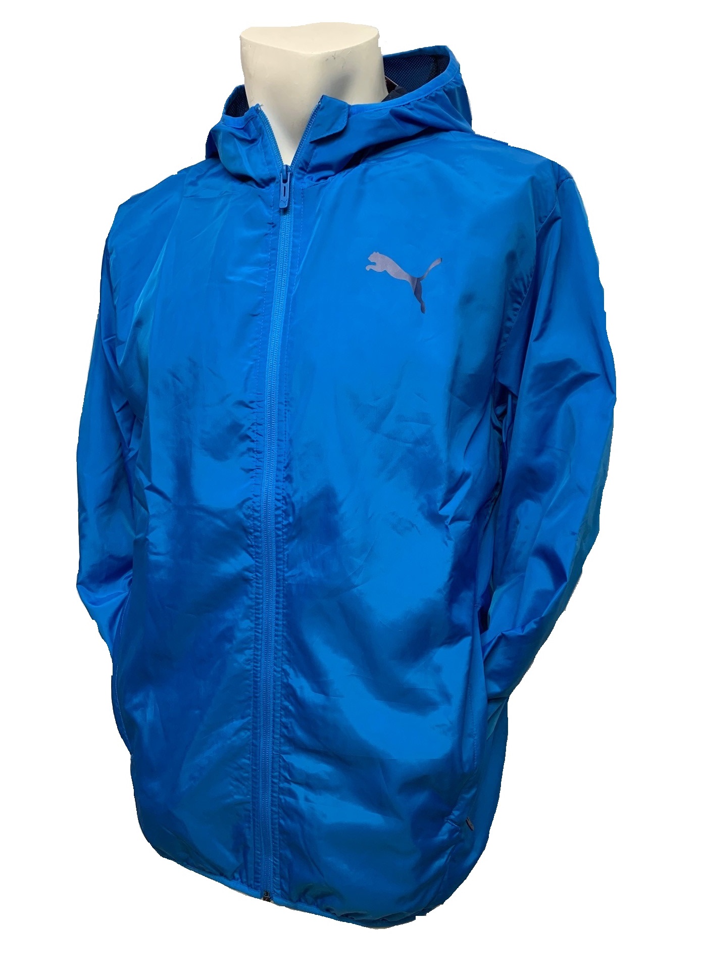 Men’s Puma Full Zip Rain Blue Jacket - Absolute Gym