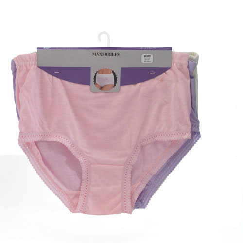 3X Ladies Full Mama Cotton Briefs Underwear Knickers/Pastel Shades/UK Size  24-26